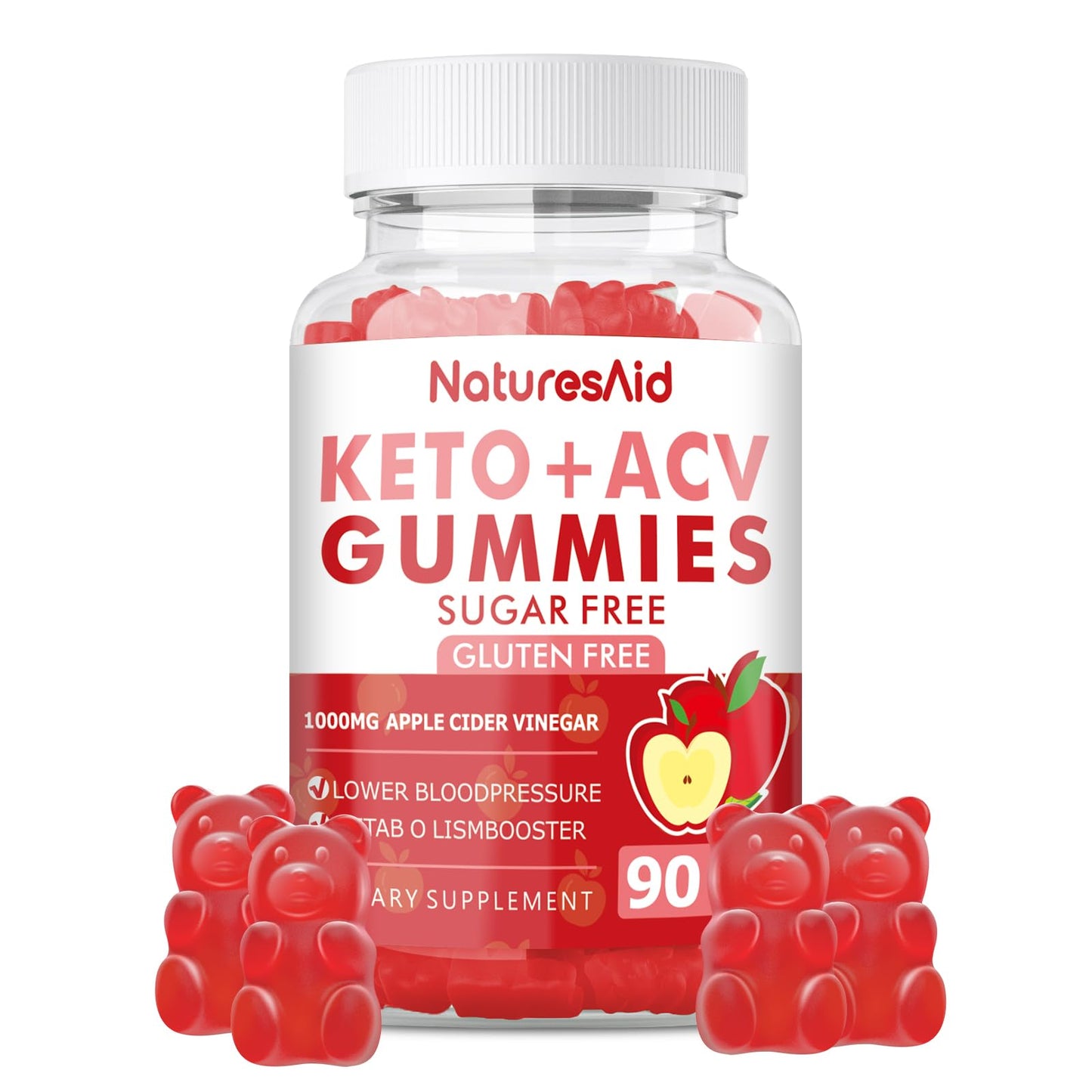 90 CT Keto Acv Gummies for Advanced Weight Loss & Belly Fat Burn - Pro Active Super Natures AidUS supplements
