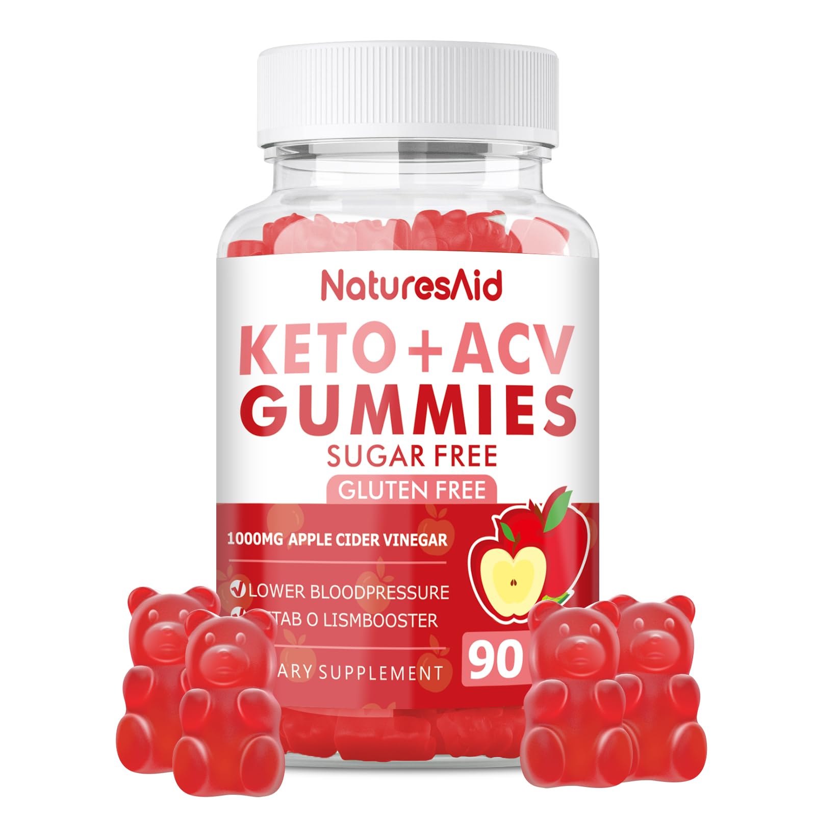 90 CT Keto Acv Gummies for Advanced Weight Loss & Belly Fat Burn - Pro Active Super Natures AidUS supplements