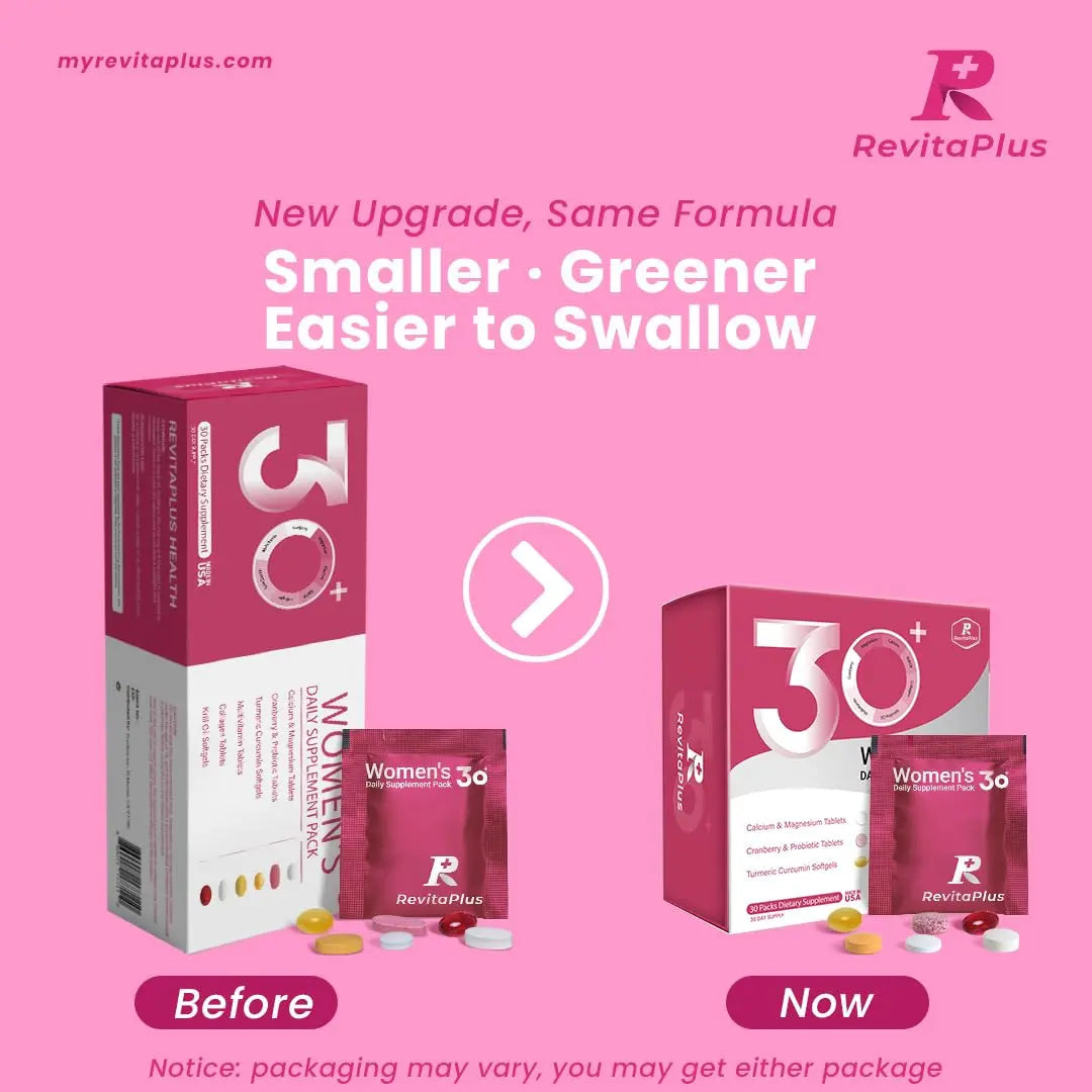RevitaPlus Multivitamin for Women with Vitamin A,B,C,D3,E,K2,Biotin, Collagen,Krill Oil,Cranberries Supports Energy,Wellness,Beauty and Immune RevitaPlusAu supplements