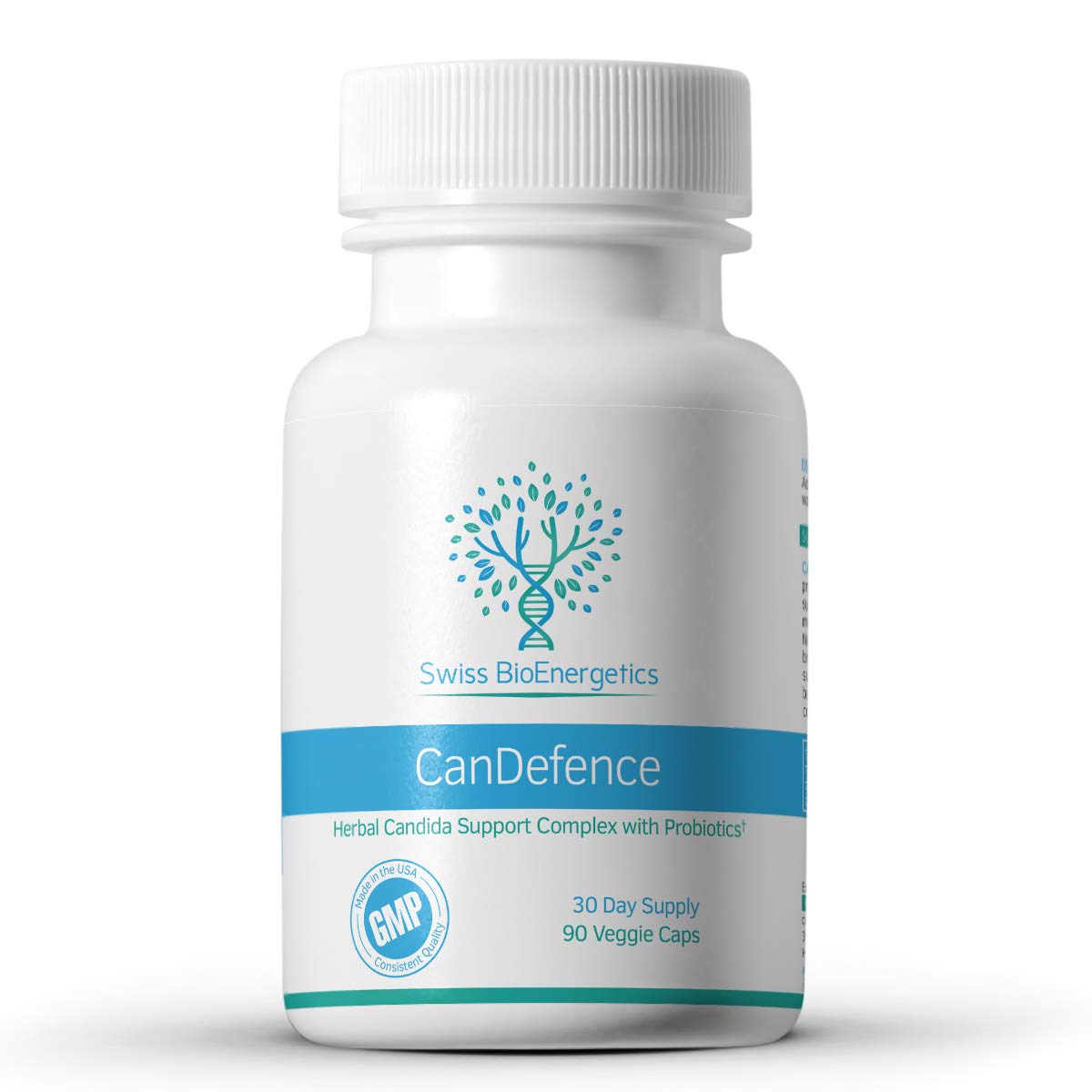 CanDefence - Candida Cleanse Ultimate Extra Strength All-in-ONE Formulation with Caprylic Acid, Probiotics and a synergistic Balance of 11 Different Botanicals - 90 Capsules swiss bioenergeticsAu supplements