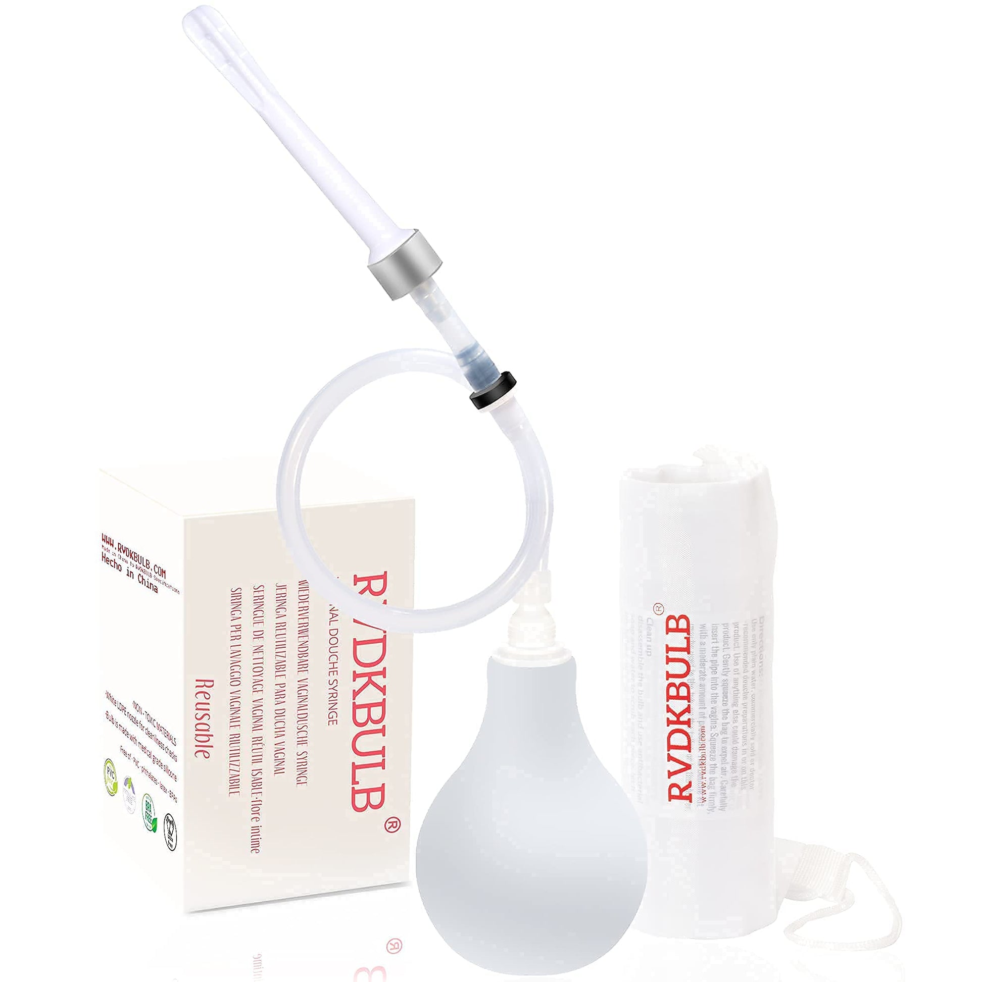 RVDKBULB Natural Vaginal Cleansing System with 3 One-Way Valves - Vaginal Douche for Women RVDKBULBAu supplements