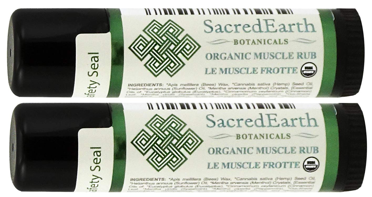 Sacred Earth Botanicals Organic Muscle Rub Single (2-Pack) Sacred Earth BotanicalsAu supplements