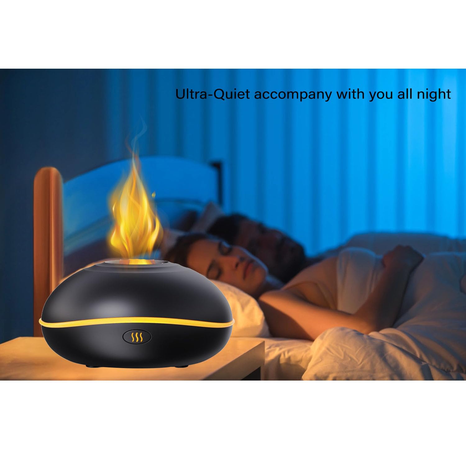Lotnafee Colorful Flame Fire Diffuser Humidifier, Upgraded Scent Diffuser for Essential Oils Home,Office,Yoga LotnafeeAu supplements