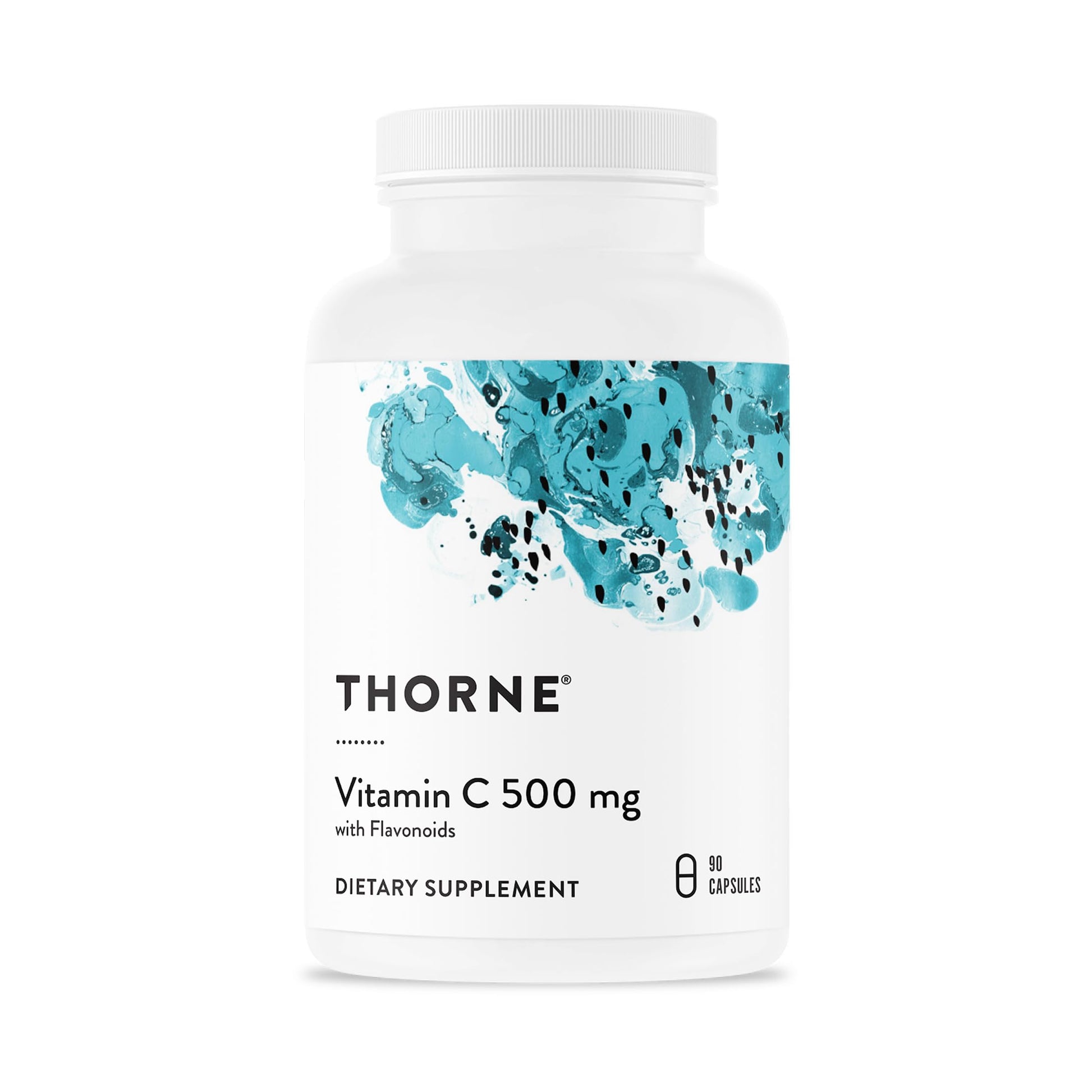 THORNE - Vitamin C 500 mg - Blend of Vitamin C and Citrus Bioflavonoids from Oranges - Supports Immune System, Cellular Energy Production & Collagen Production* - Third-Party Certified - 90 Servings THORNEAu supplements