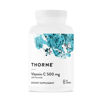 THORNE - Vitamin C 500 mg - Blend of Vitamin C and Citrus Bioflavonoids from Oranges - Supports Immune System, Cellular Energy Production & Collagen Production* - Third-Party Certified - 90 Servings THORNEAu supplements
