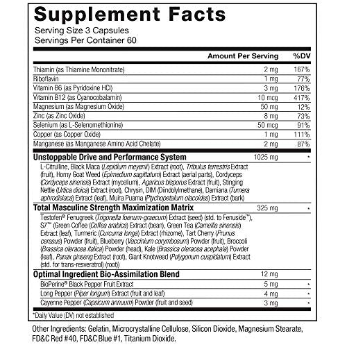 FORCE FACTOR Test X180 Alpha Max, 2-Pack, Total Testosterone and Nitric Oxide Booster Force FactorUS supplements