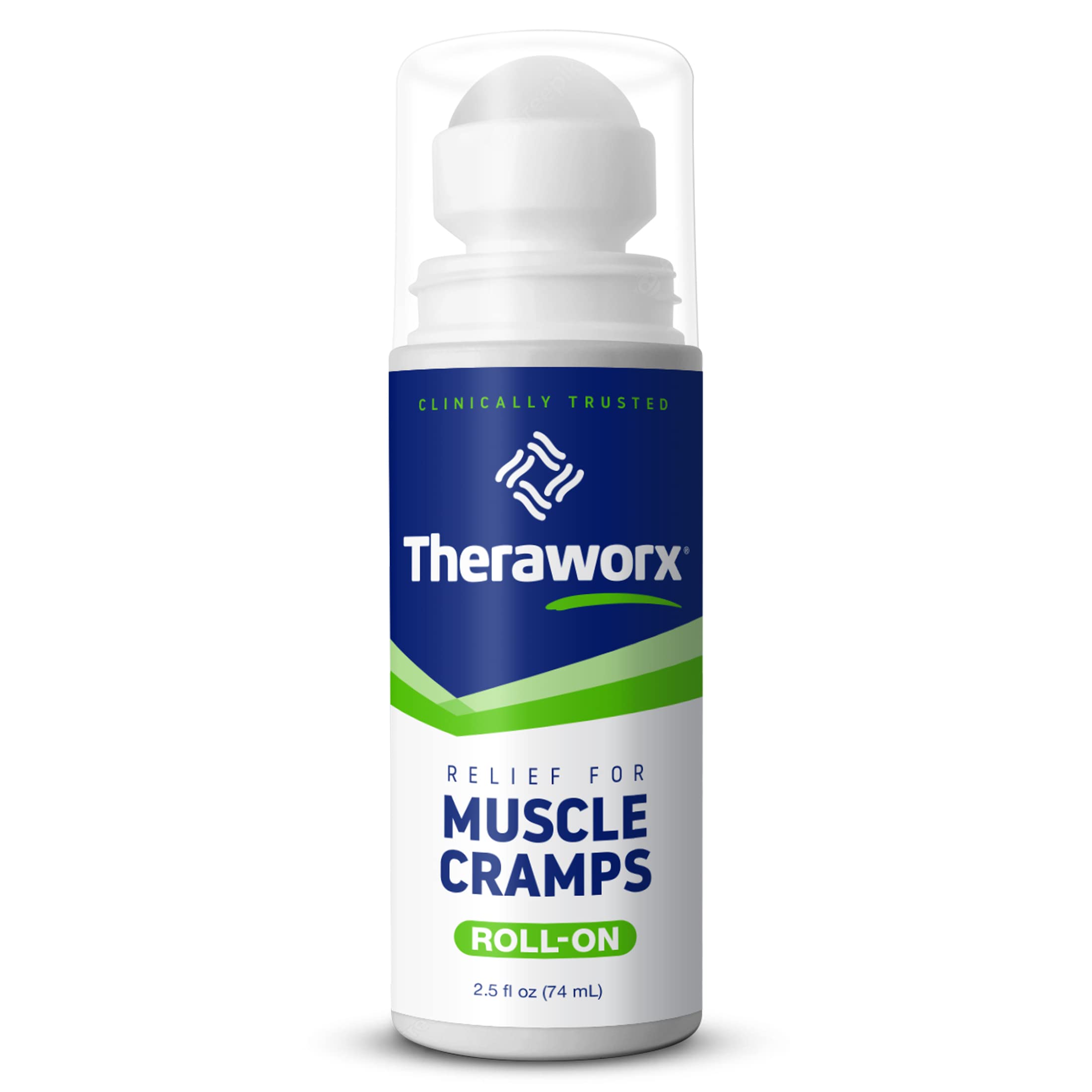 Theraworx Relief for Muscle Cramps Roll-On Fast-Acting Muscle Spasm, Leg Soreness with Magnesium Sulfate - 2.5 oz - 1 Count TheraworxAu supplements
