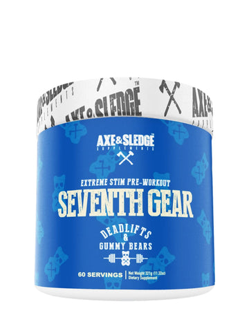 Axe & Sledge Supplements Seventh Gear Extreme Stimulant-Based Pre-Workout with TeaCrine Axe & SledgeAu supplements