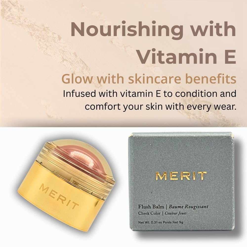 MERIT Flush Balm Cream Blush – Archival Cool Mauve | Hydrating Radiant Cheek & Lip Tint Stick with Vitamin E | Lightweight, Buildable, Vegan & Cruelty-Free Blush MeritAu supplements