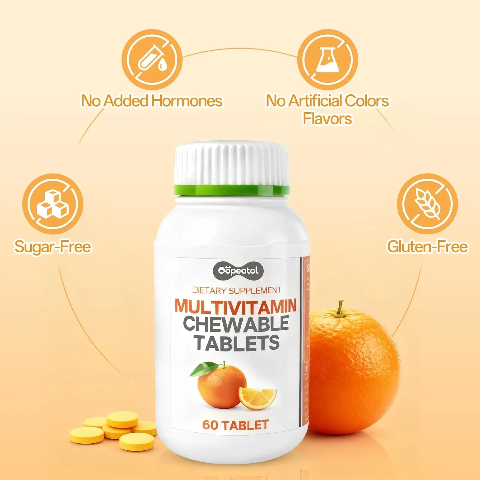 Oopeatol Multivitamin for Adults with Vitamin C, D3 & B Vitamins | Daily Increase Body Protection, Energy & Bone and Joint Equilibrium and Health | OopeatolAu supplements