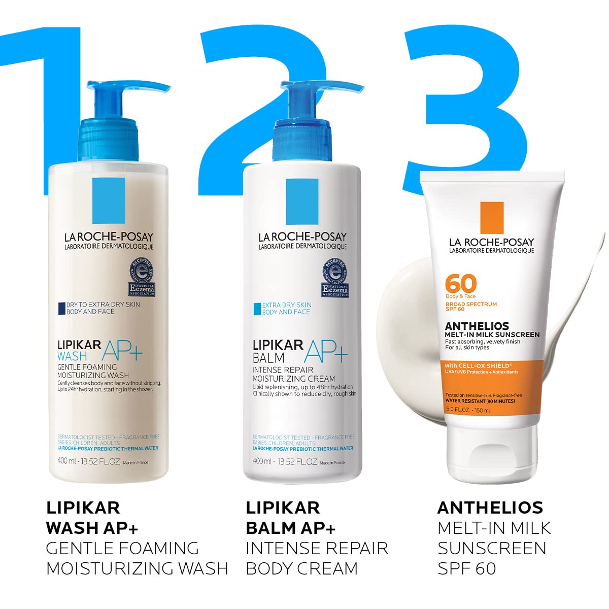 La Roche-Posay Anthelios Melt-In Milk Body & Face Sunscreen SPF 60 La Roche-PosayUS supplements