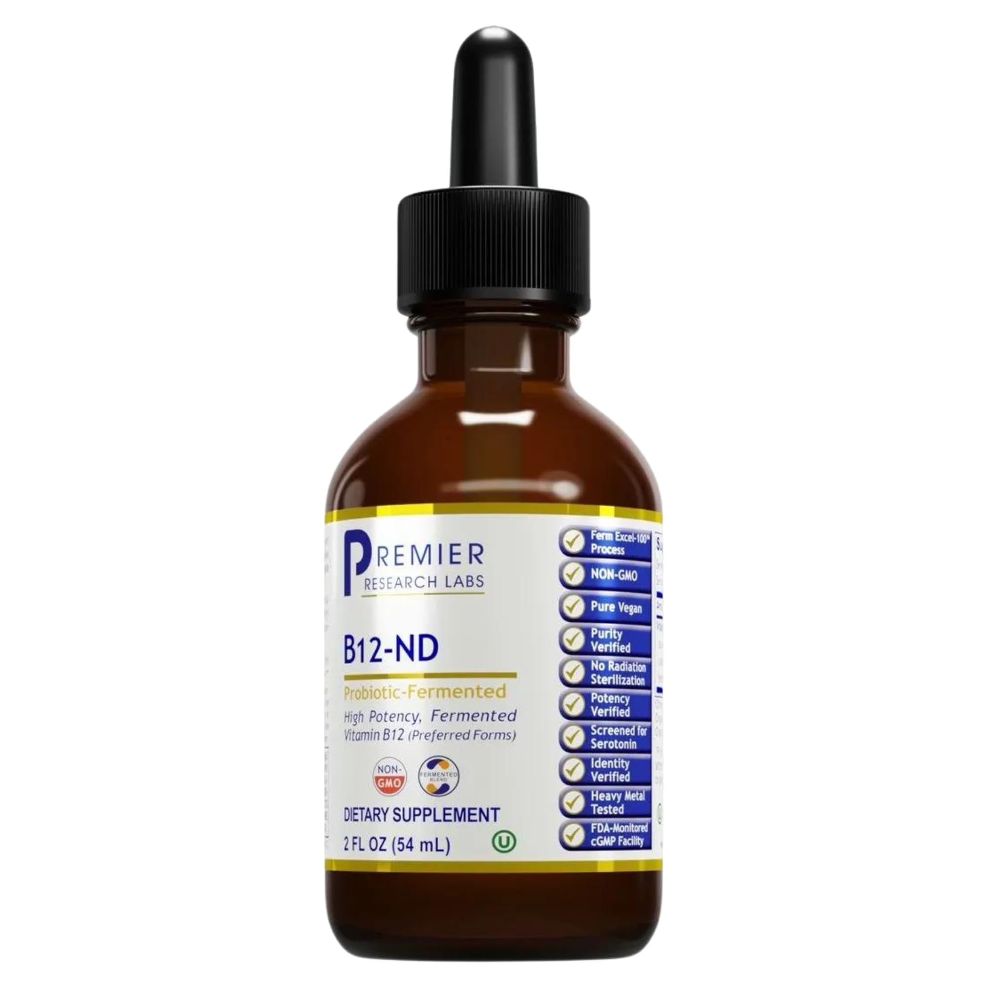 Premier Research Labs B12-ND - Vitamin B12 Liquid, B12 Vitamins, B12 Drops, B-12 Tincture with Methylcobalamin, Adenosylocobalamin, Hydroxcobalamin, 1000 mcg B12 Per Serving - 2 Fl Oz Premier Research LabsAu supplements