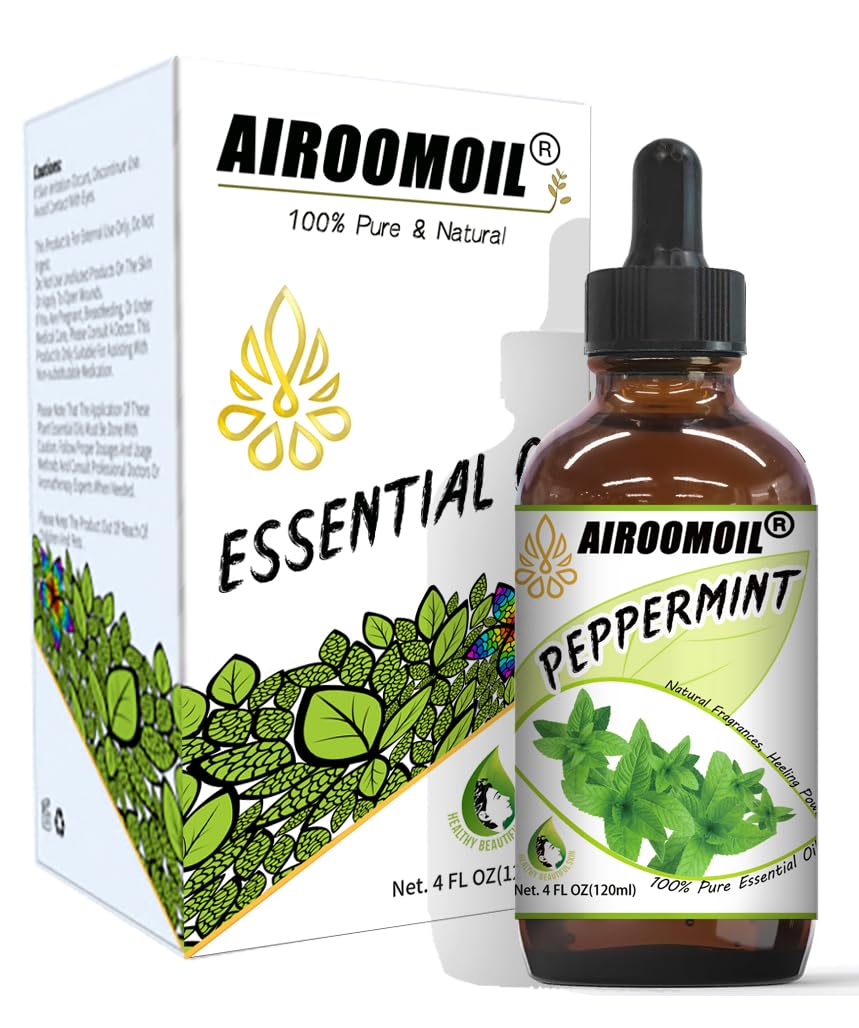 airoomoil Invigorating Peppermint Essential Oil for Showers Skin Use Shampoo Soap Ideal airoomoilAu supplements