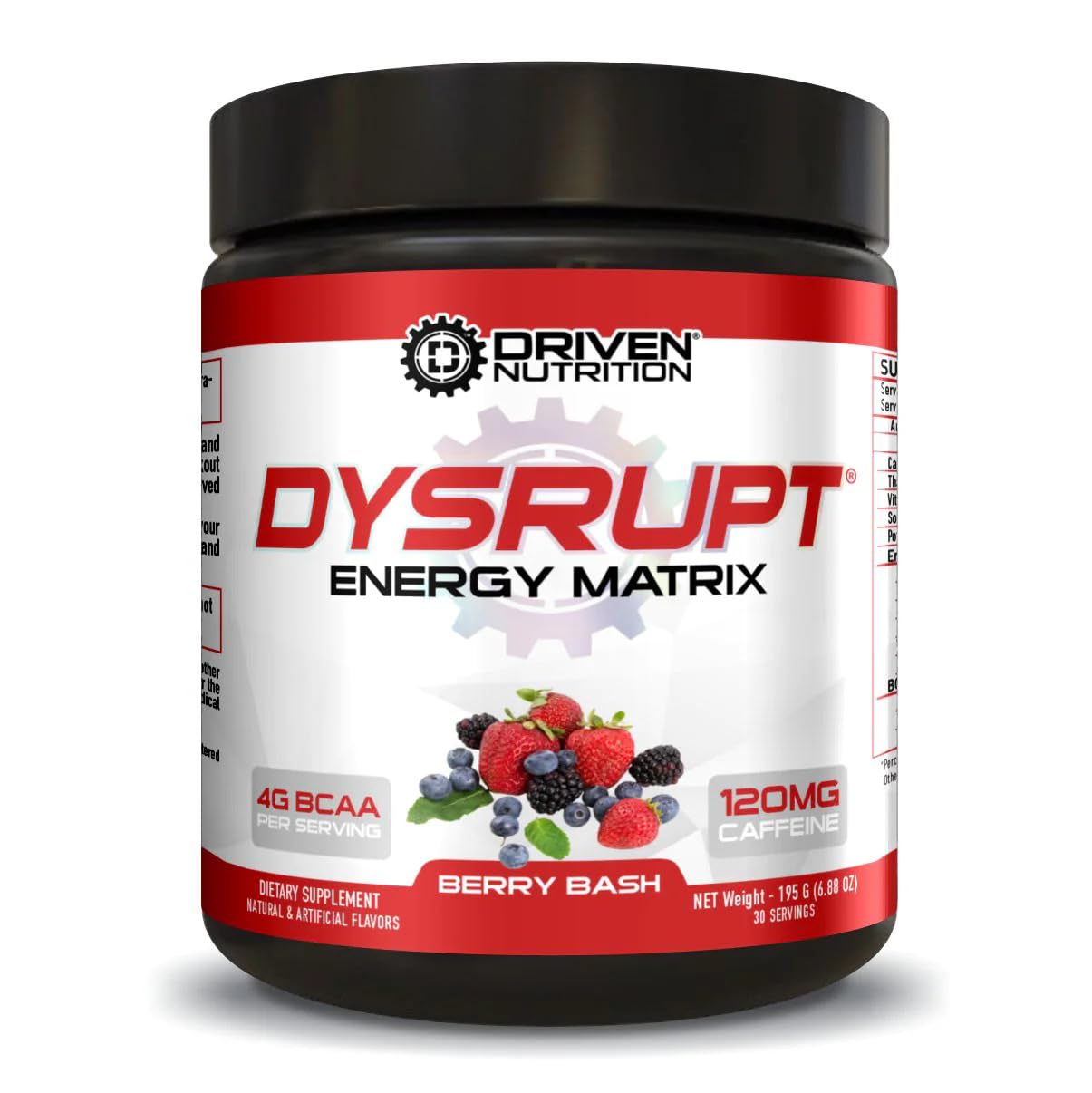 Driven Nutrition DYSRUPT: BCAA + Caffeine with Electrolytes: Sugar & Gluten Free Supplement Driven NutritionAu supplements