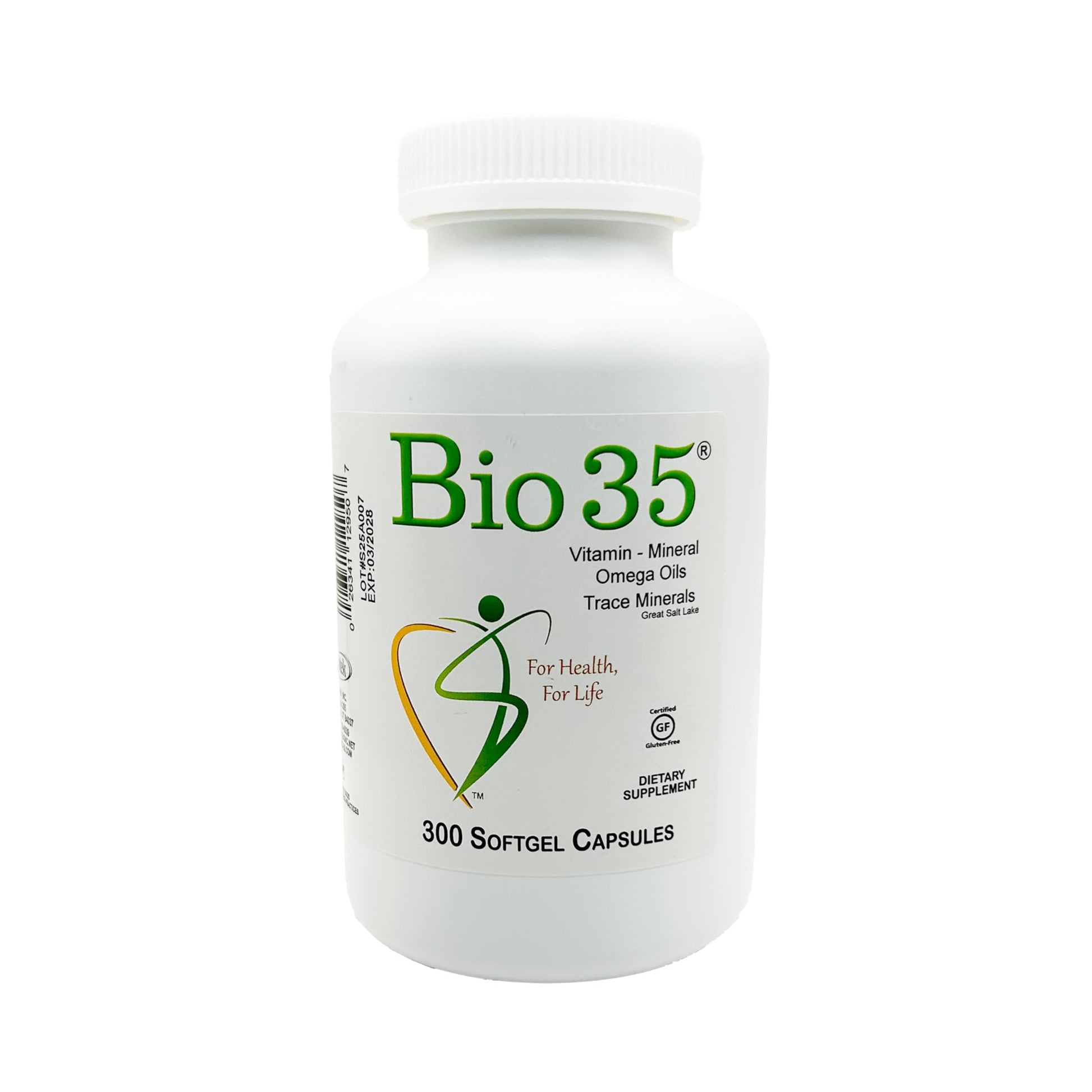 Bio35 / 300 sg Original, Gluten Free, Daily Multivitamin for Men & Women Wellness – Bio35 High Potency Softgel with Trace Minerals, Multi Vitamins for Immune Support, Digestion, & Energy, Biotek, For Health, For LifeAu supplements