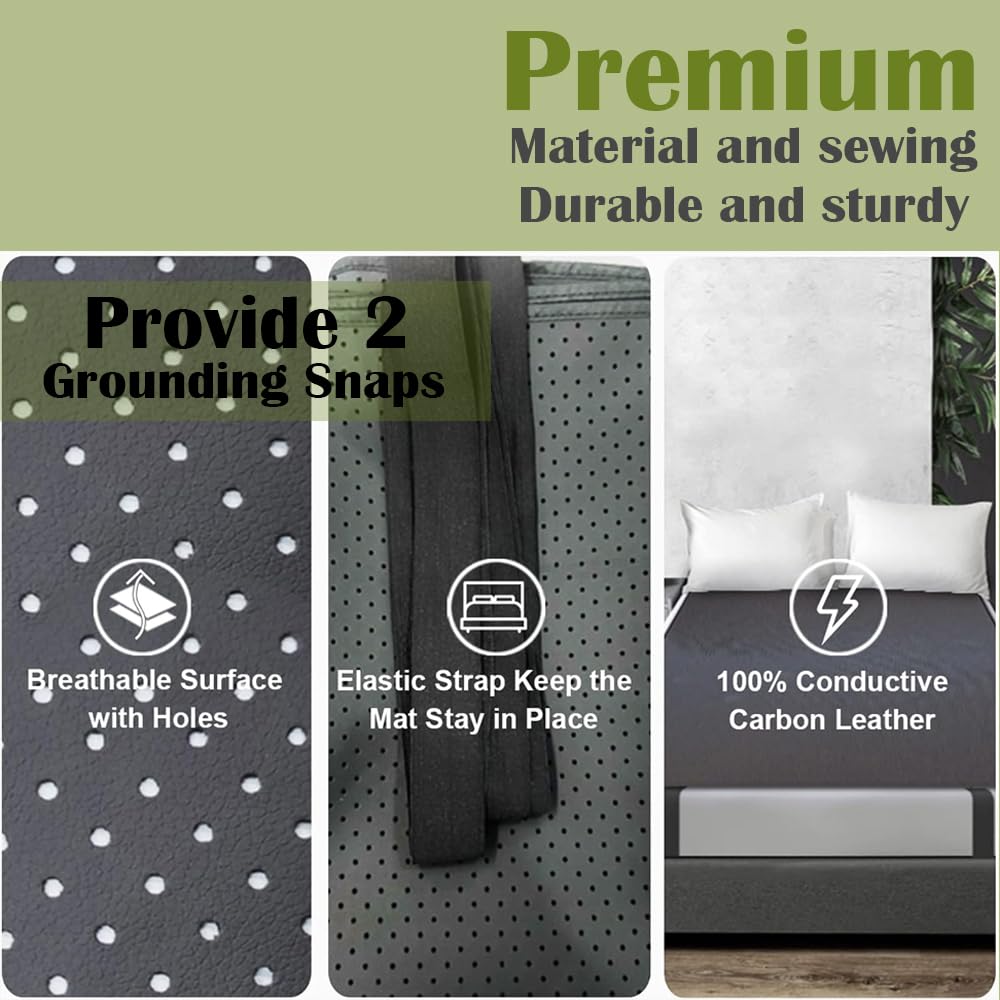 Grounding Mat for Sleeping, Grounding Sheet forBed, Earth Mat Connected for Pain Relief FOPPONAu supplements