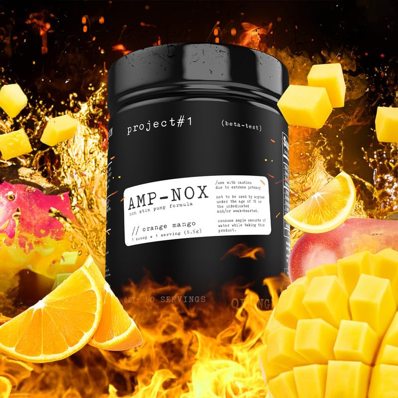 Project #1 AMP-NOX: Pre & Post Workout Powder to Boost Focus & Pump | Energizing Project #1Au supplements
