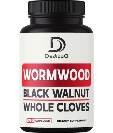 DEDICAD Sweet Wormwood Capsules 1500mg with Black Walnut & Cloves - 240 Vegan Capsules - Artemisia Annua Supplement for Immunity DEDICADAu supplements