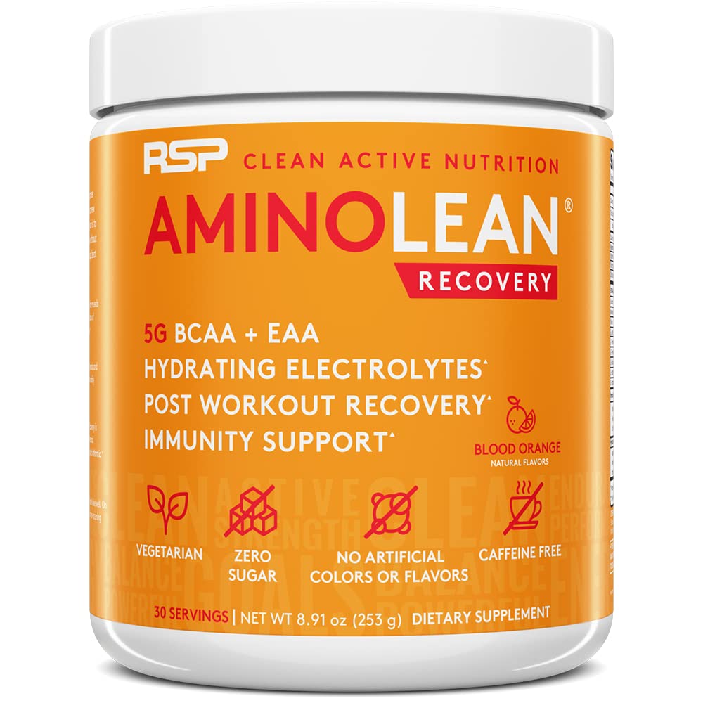 RSP AminoLean Recovery - Post Workout BCAAs Amino Acids Supplement + Electrolytes RSP NUTRITIONAu supplements