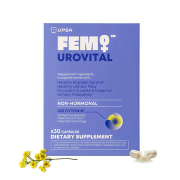 FEM Urovital Bladder Control Supplements - Overactive Bladder, Leakage & Urgency Relief - Non-Hormonal Urinary Tract Health Support for Women - 30 Capsules UpsaAu supplements