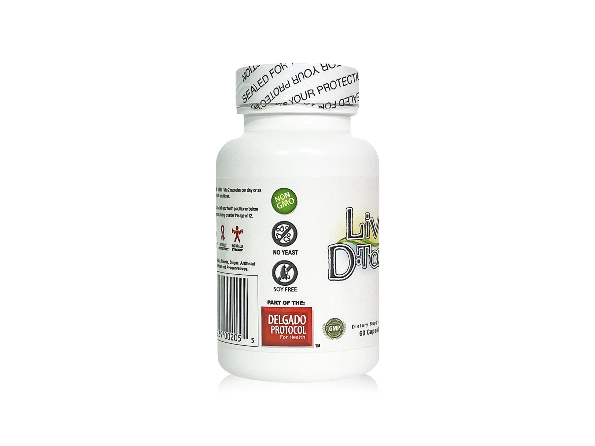 Liv D-Tox - 60 Capsules - Liver Detox and Cleanse Support Health Supplement, with Turmeric The Delgado Protocol for HealthAu supplements