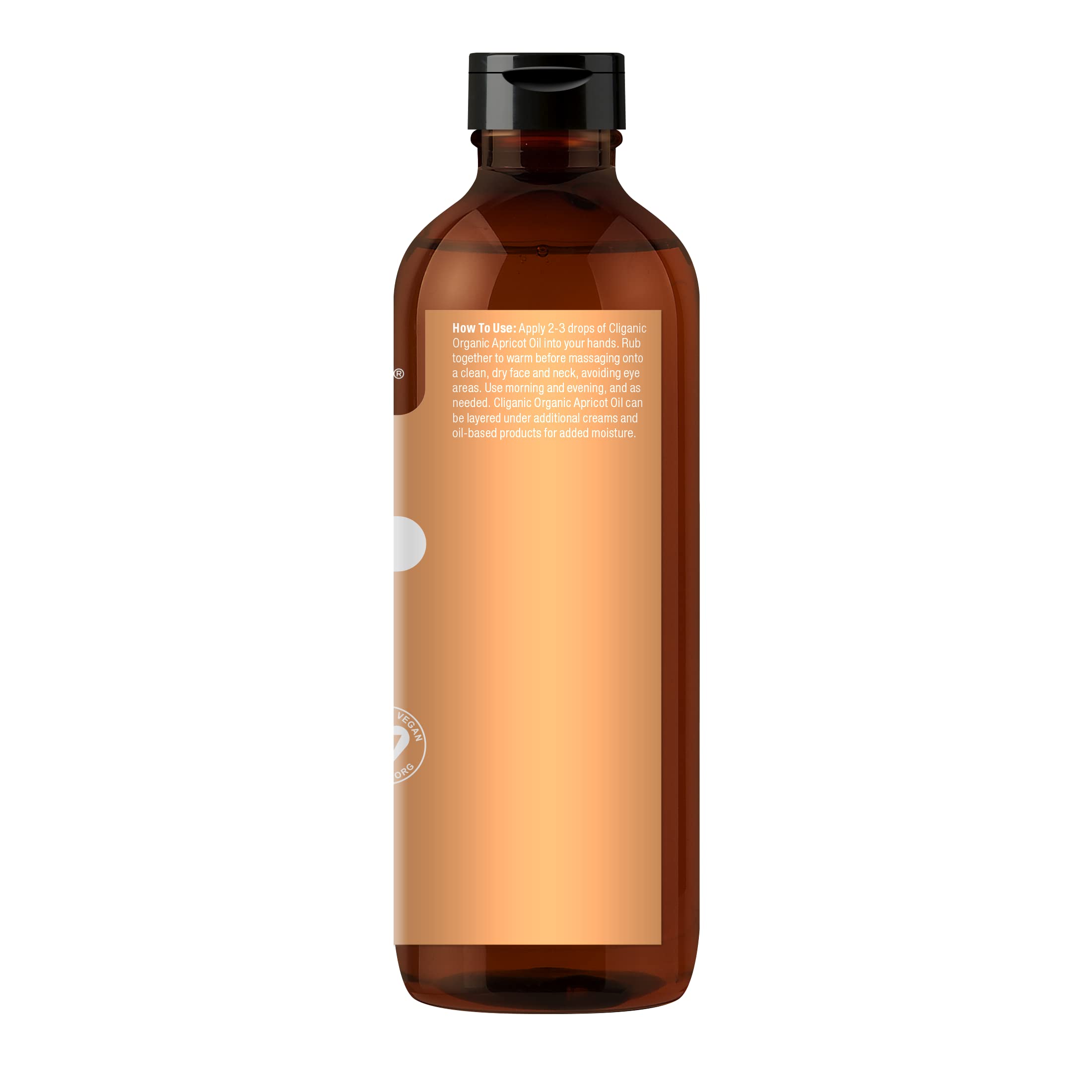 Cliganic Organic Apricot Oil, 100% Pure (8oz) - For Skin, Hair & Face | Natural Cold Pressed Unrefined CliganicAu supplements