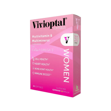 Vivioptal Women, 30 Capsules, CoQ10 & Omega-3, Multivitamin & Multimineral, Gluten Free, German Formula Vivioptal VitaminsAu supplements