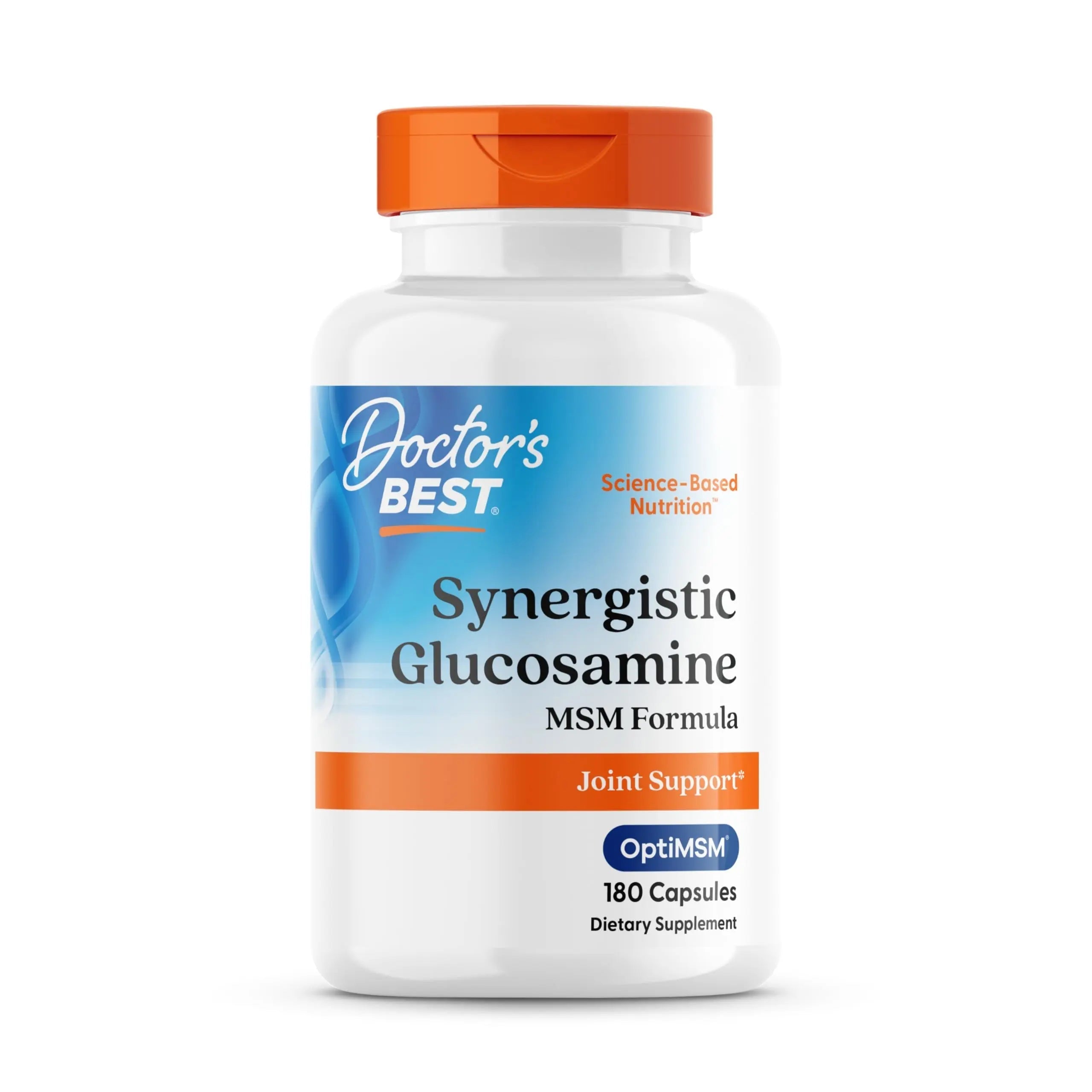 Doctors Best Synergistic Glucosamine MSM Formula, Joint Support, Non-GMO, Gluten Free, Soy Free 180 Capsules Doctor's BESTAu supplements