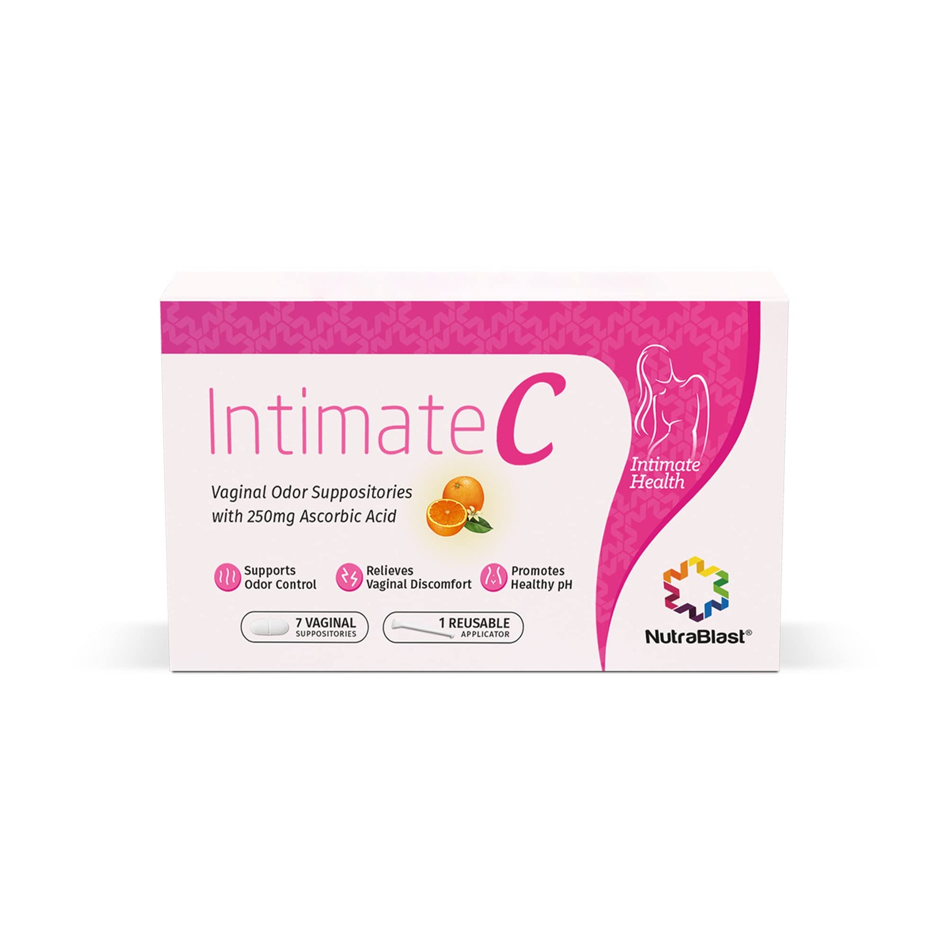 NutraBlast IntimateC Vaginal Odor Suppositories | 250mg Ascorbic Acid | Supports Odor Control NutraBlastAu supplements