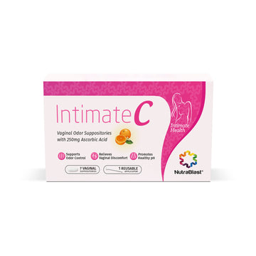 NutraBlast IntimateC Vaginal Odor Suppositories | 250mg Ascorbic Acid | Supports Odor Control NutraBlastAu supplements