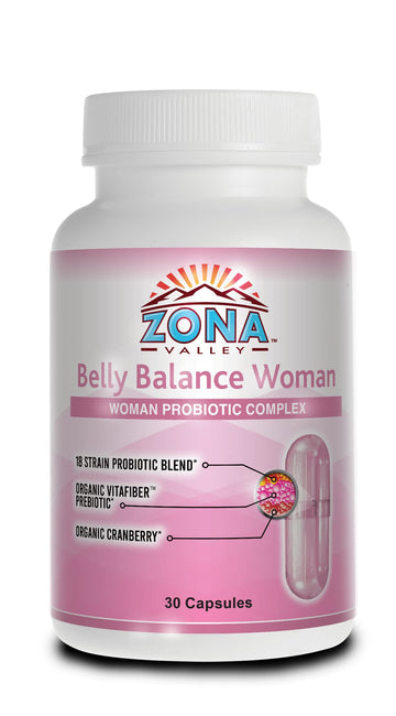 Zona Valley Belly Balance Woman 30 Capsules - Prebiotic and Microencapsulated probiotic Zona ValleyAu supplements