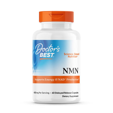 Doctor's Best NMN Supplement for Women & Men - Supports NAD+ Production & Cellular Energy, Beta Nicotinamide Mononucleotide, 200 mg per Capsule, Vegan, Non GMO - 60 Veg Caps Doctor's BESTAu supplements