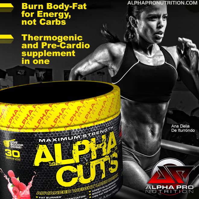 Alpha Pro Nutrition Alpha Cuts Fat Burner Thermogenic Men Women Pre Cardio Workout Alpha Pro NutritionUS supplements