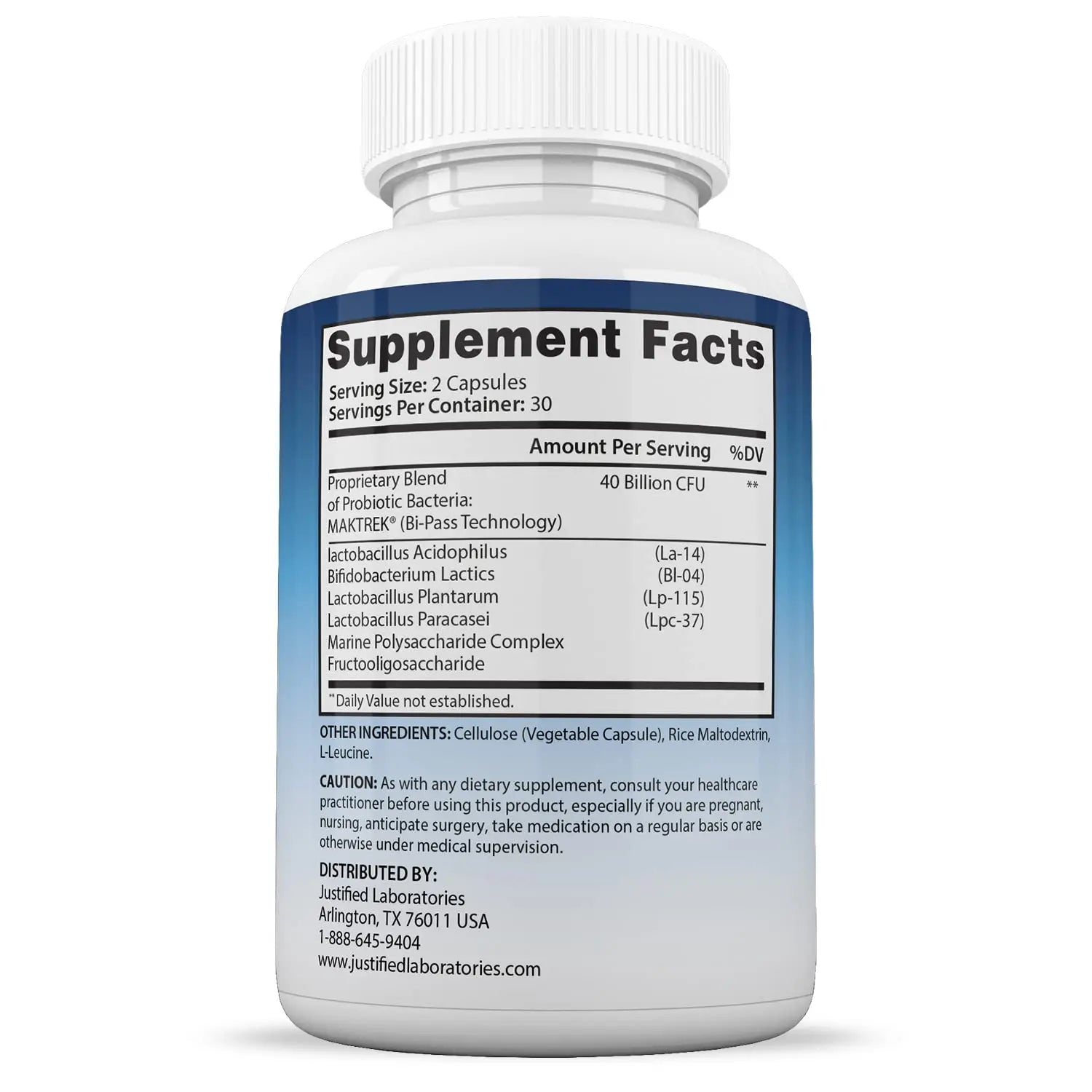 Justified Laboratories (3 Pack) Fungus Defend Max Pills 40 Billion CFU Probiotic 180 Capsules Justified Laboratoriesnz supplements