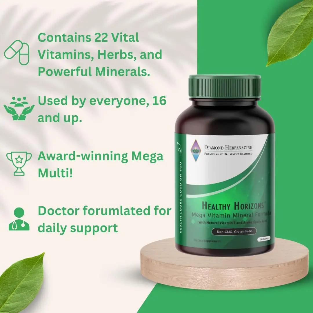 Herpanacine Diamond Healthy Horizons Multivitamin - Natural Multivitamin to Support Stress Relief and Provide Essential Nutrients HerpanacineAu supplements