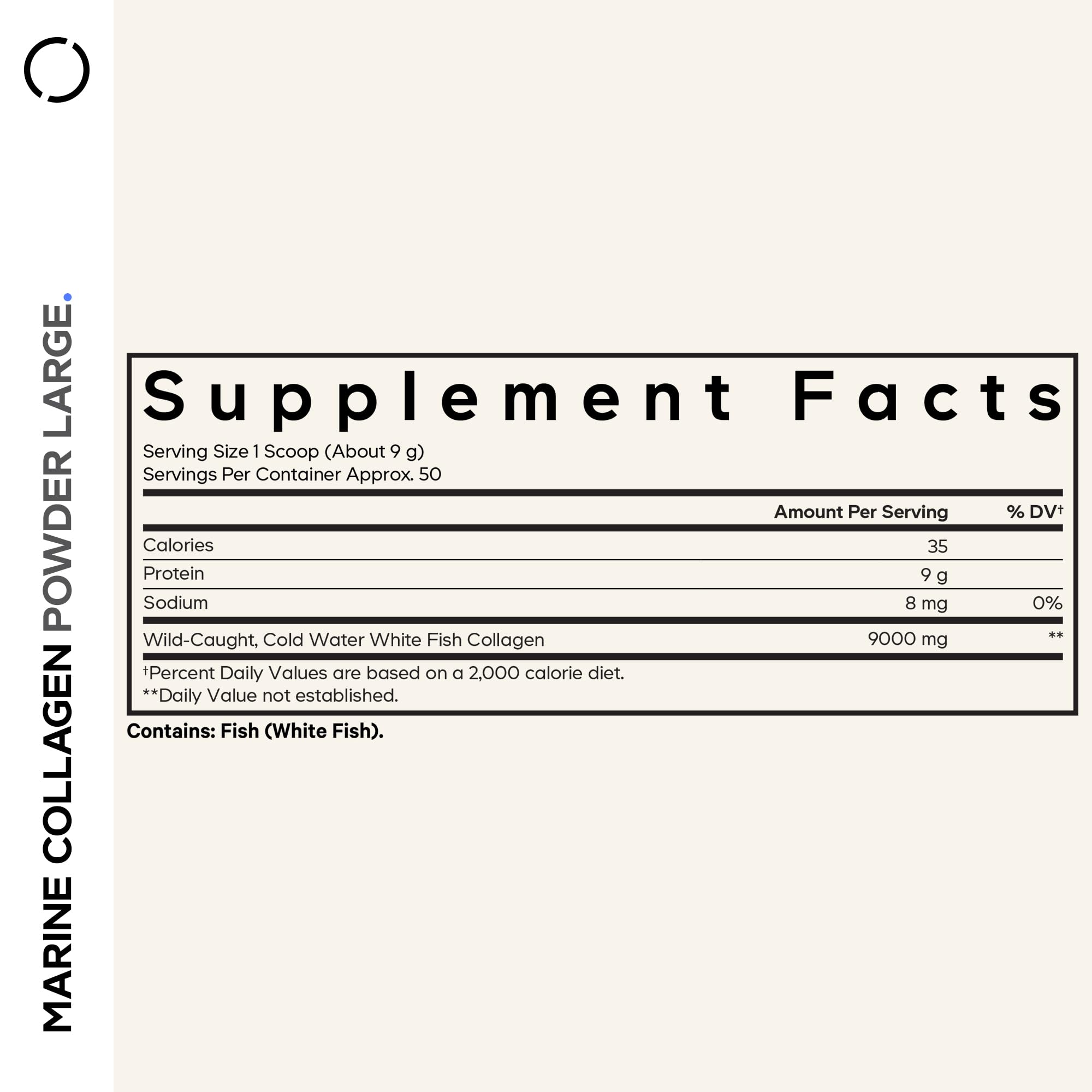 Codeage Marine Collagen Powder - Wild-Caught Hydrolyzed Fish Collagen Peptides - Type 1 & 3 Collagen Protein Supplement - Amino Acids for Skin, Hair, Nails - Paleo Friendly, Non-GMO, 15.87 Ounces CodeageAu supplements