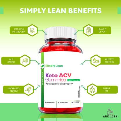Ark Labs Simply Lean Keto Gummies, Simply Lean Gummies, Simply Lean ACV Gummies Ark LabsUS supplements