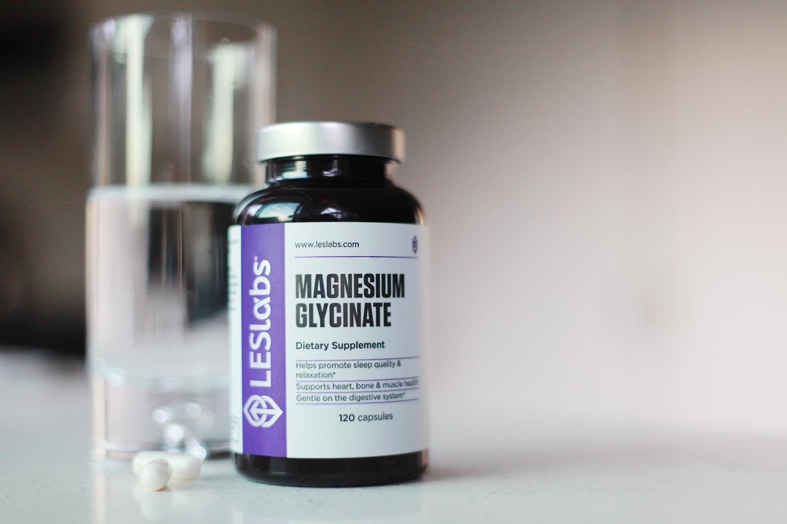 LES Labs Magnesium Glycinate – Supports Restful Sleep, Heart Health, Stress Relief, Metabolism, Nerve & Muscle Function, Gentle on The Digestive System – Non-GMO Supplement – 120 Capsules LES LabsAu supplements