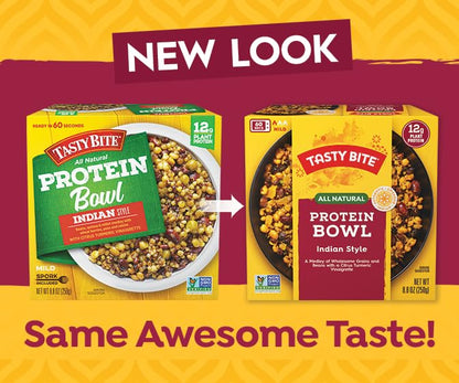 TASTY BITE Indian Protein Bowl, 8.8 Ounce, Pack of 6, Ready to Eat, Microwaveable TASTY BITEUS supplements