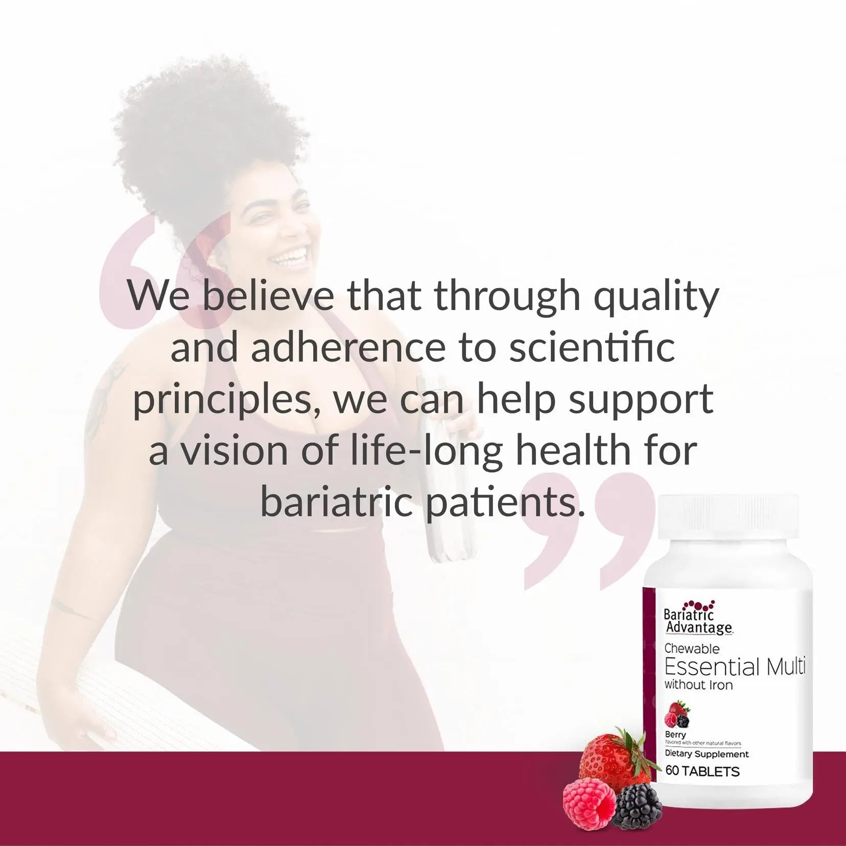 Bariatric Advantage Chewable Essential Multivitamin Without Iron - 200 DV of Key Nutrients - Trace Mineral Support Bariatric AdvantageAu supplements