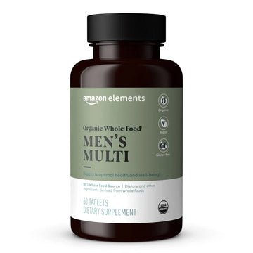 Amazon Elements Organic Whole Food Men's Multi, 60 tablets Amazon ElementsAu supplements