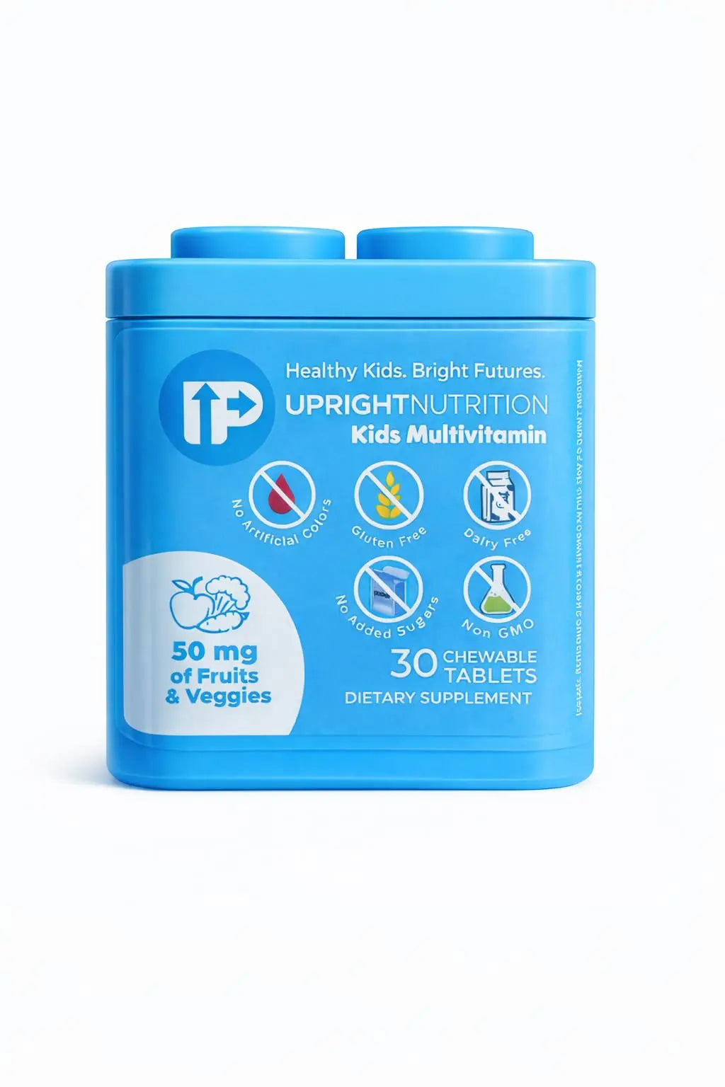 Upright Nutrition Children's Multivitamin | 30 Day Supply | Chewable, Sugar-Free | 17+ Essential Vitamins & Minerals with 50mg of Fruits & Veggies Upright NutritionAu supplements