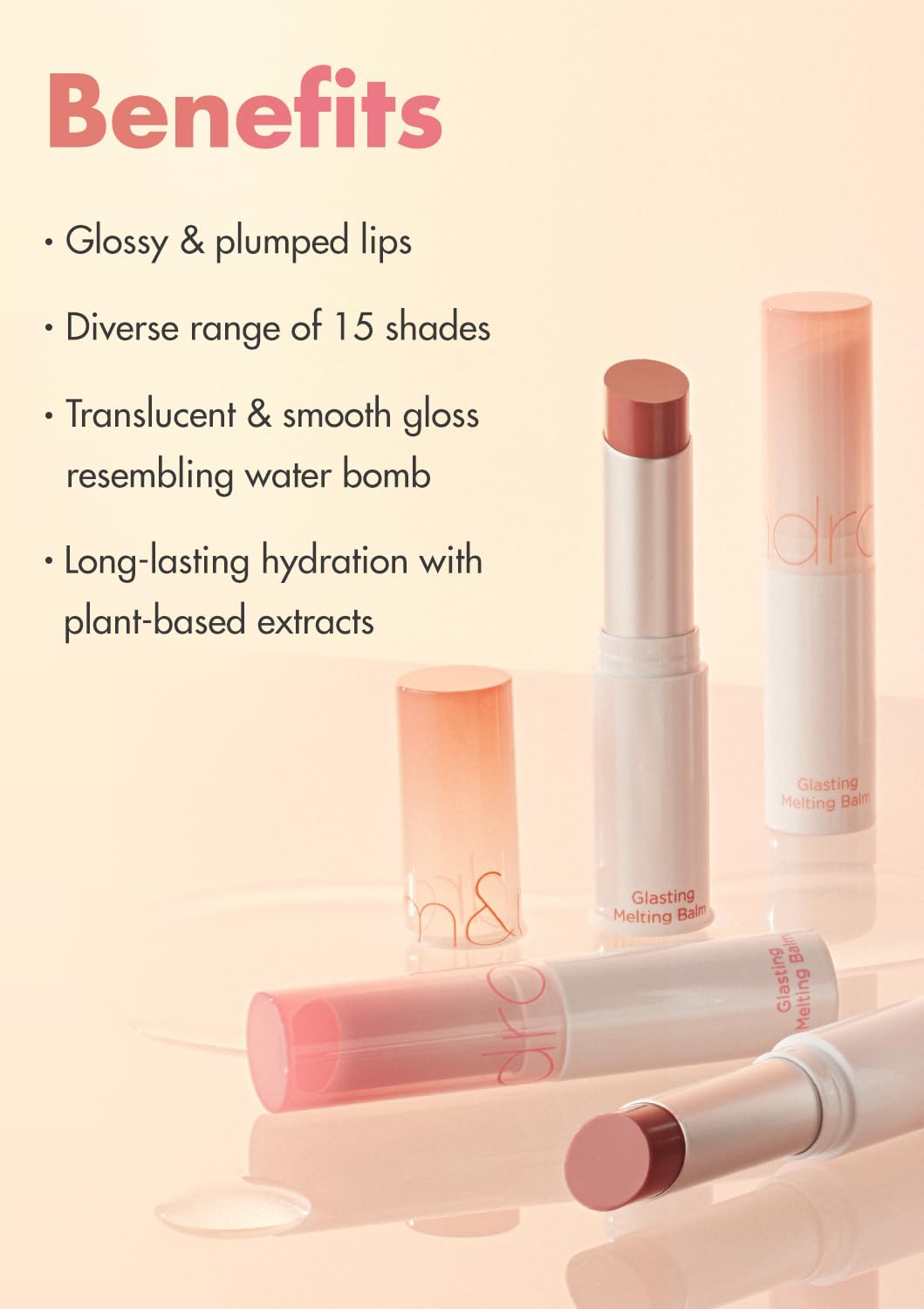rom&nd GLASTING MELTING BALM #06 Kaya Fig - Vegan K-Beauty Tinted Lip Balm for Crystal Water-Gloss Shine, Deep Hydration & MLBB Rosy Nude Color | Non-Sticky, Long-Lasting Comfort for All Ages rom&ndAu supplements