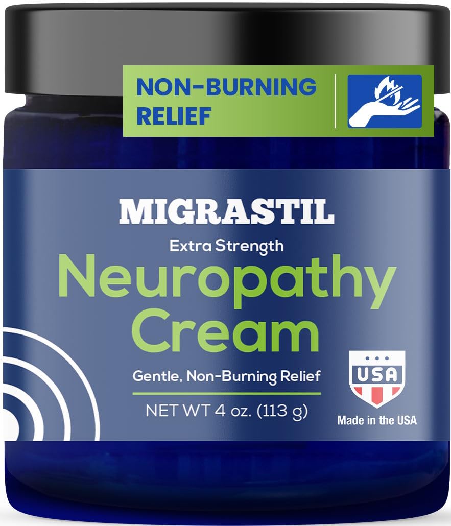 Basic Vigor Migrastil Extra Strength Neuropathy Cream (4 oz) and PainBlock Roll-On (3 oz) Bundle Basic VigorAu supplements