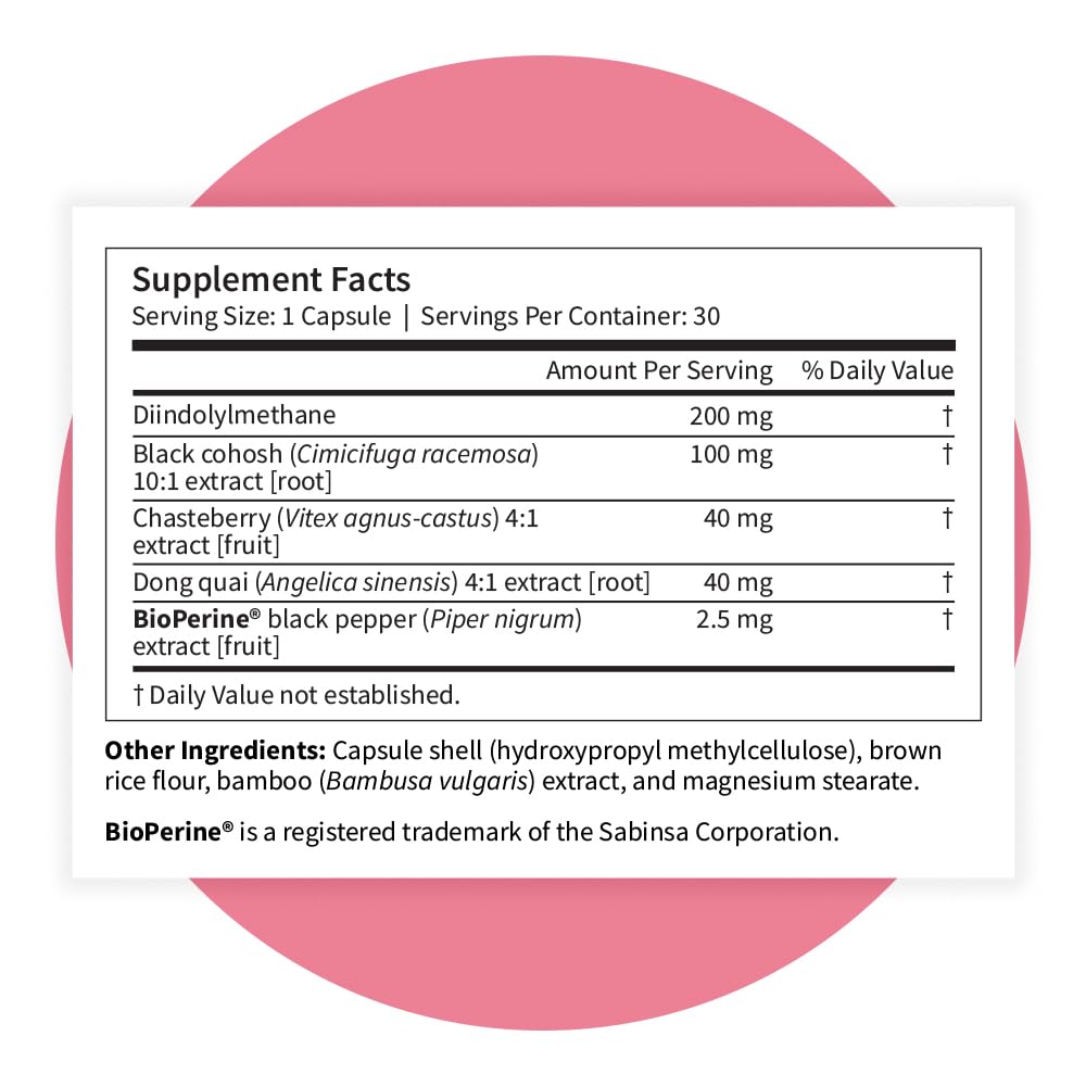 Pattern Wellness Menopause Complex – Herbal Supplement for Women’s Wellness & Hormone Health Support – with Black Cohosh, DIM & Bioperine® – 30 Vegan Capsules, 3rd Party Tested Pattern WellnessAu supplements