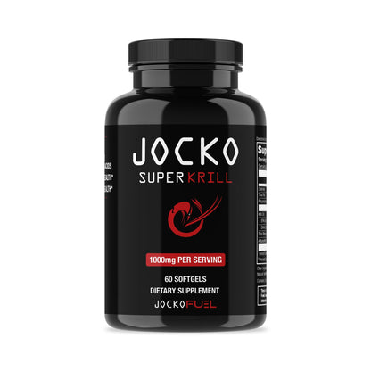 Jocko Fuel Antarctic Krill Oil Omega 3 Fatty Acid Supplements DHA & EPA - 1000mg Softgels - Supports Joints, Mobility Jocko FuelUS supplements
