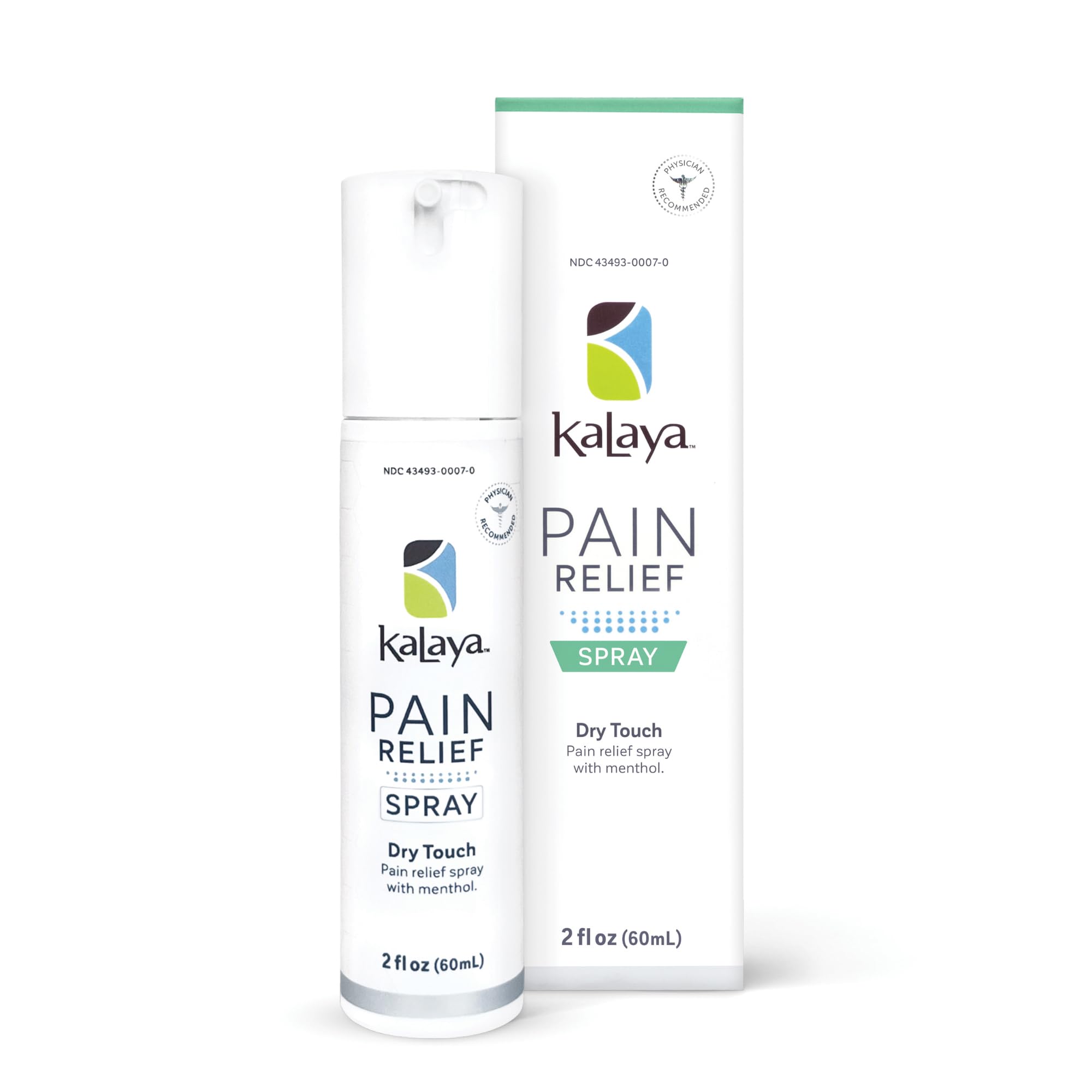 Kalaya Pain Relief Spray - Fast-Acting, Quick-Drying Muscle Rub for Joint Pain Relief and Muscle Pain - with Eucalyptus, Menthol, Methyl Salicylate, Camphor - Ideal for Easing Back Pain - 2 oz Kalaya NaturalsAu supplements
