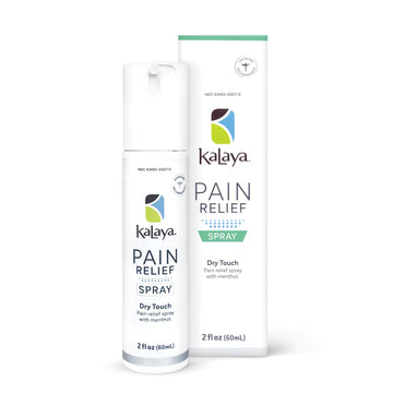 Kalaya Pain Relief Spray - Fast-Acting, Quick-Drying Muscle Rub for Joint Pain Relief and Muscle Pain - with Eucalyptus, Menthol, Methyl Salicylate, Camphor - Ideal for Easing Back Pain - 2 oz Kalaya NaturalsAu supplements