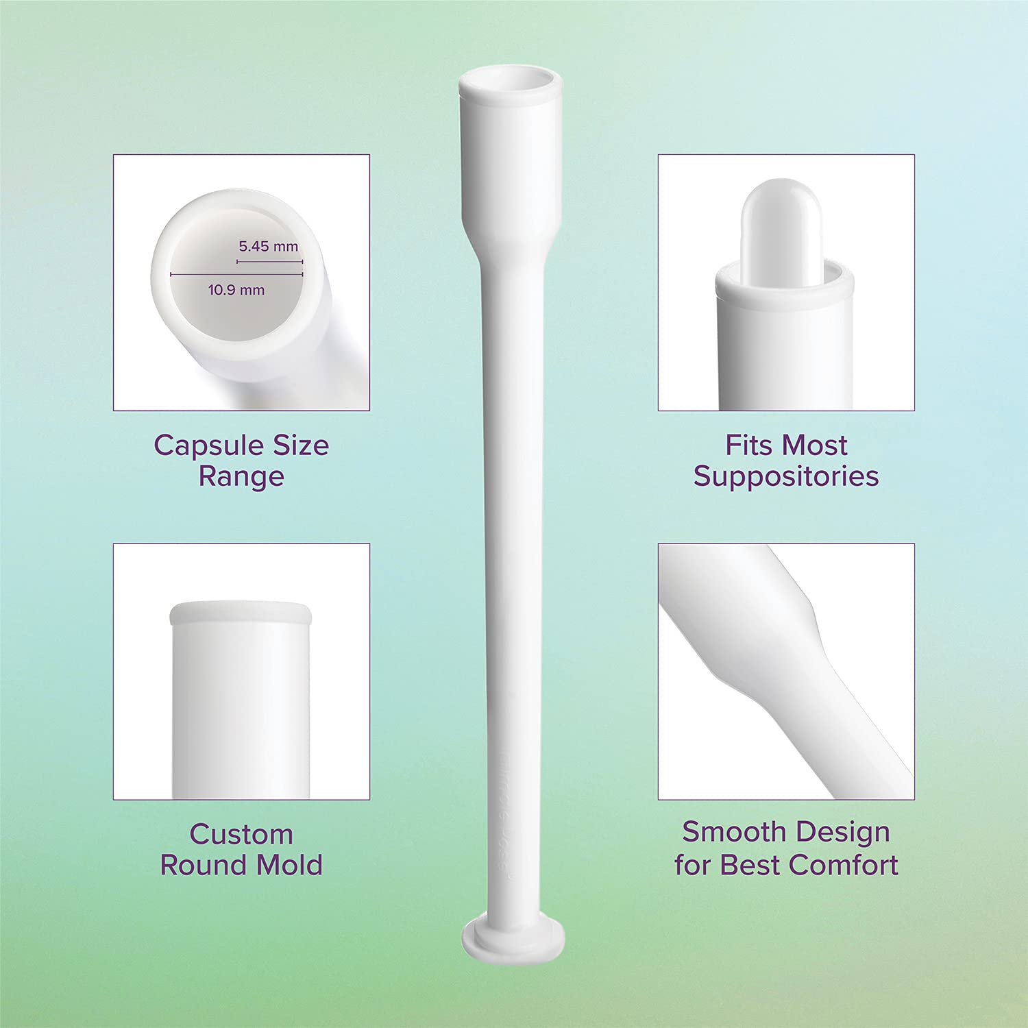 Intimate Rose 15 Count Vaginal Suppository Applicator - Fits Most Boric Acid Suppositories & Vaginal Suppository - Individually Wrapped Suppository Applicators from Intimate RoseUS supplements